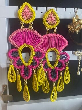 Mercedes Salazar Raffia Earrings